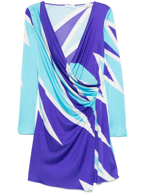 PUCCI Pre-Owned 2000s Marino-print mini dress Blue 15015845
