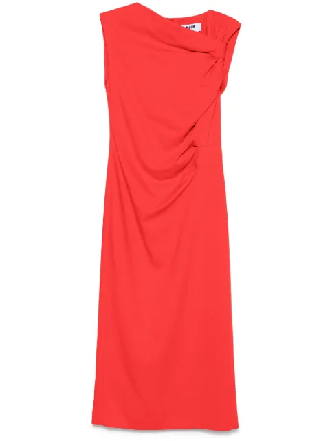 MSGM asymmetric midi dress Red 3841MDA37257106