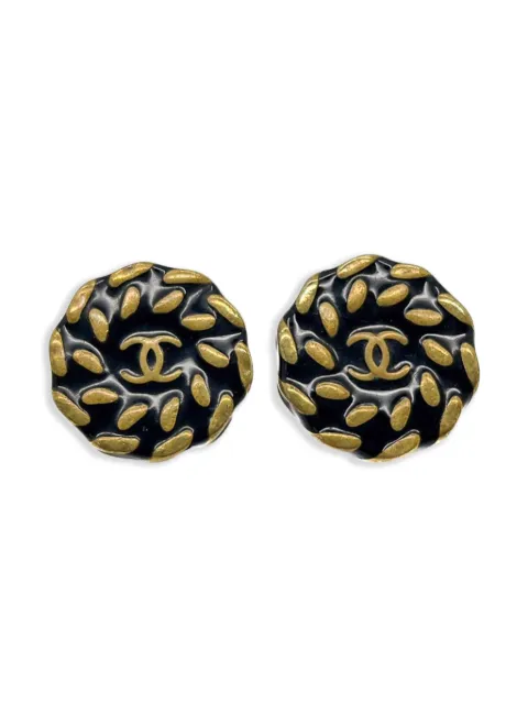 CHANEL Pre-Owned 1997s Nautical clip-on earrings Gold CHANELNAUTICCERGS