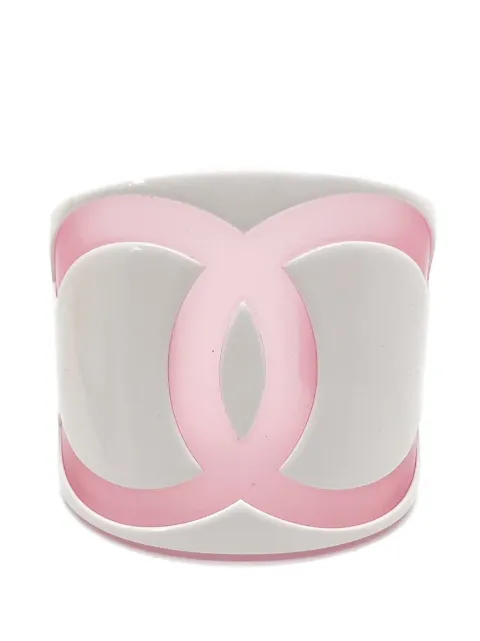 CHANEL Pre-Owned 2001s Oversize CC cuff bracelet Pink CHANELPINKCCCUFF