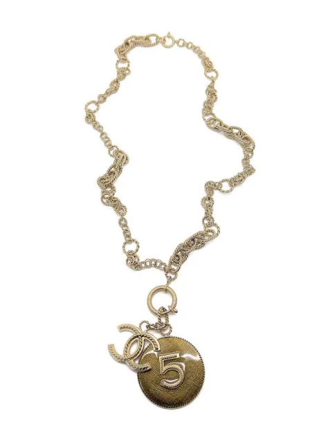 CHANEL Pre-Owned 2013s Chanel No.5 pendant necklace Gold CHANELNO5CHARMNKL