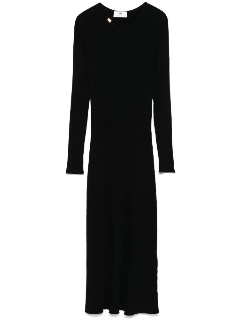 Elisabetta Franchi ribbed-knit midi dress Black AM15T51E2