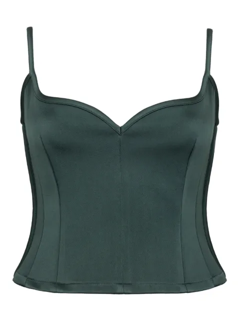 Paris Georgia corset-style top Green HRTT004