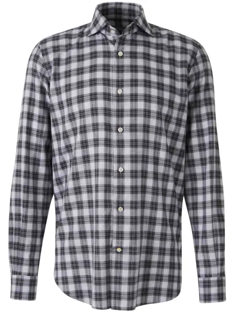 Vincenzo Di Ruggiero plaid-pattern shirt Grey 4G15CYZ4YYFIRENZE