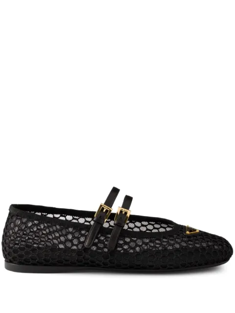 Prada mesh ballet flats Black 1F915NF005099