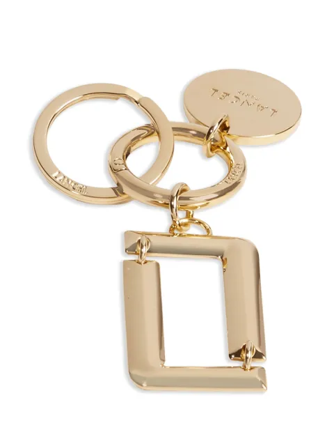 Lancel Angele signature keyring Gold A1348052TU