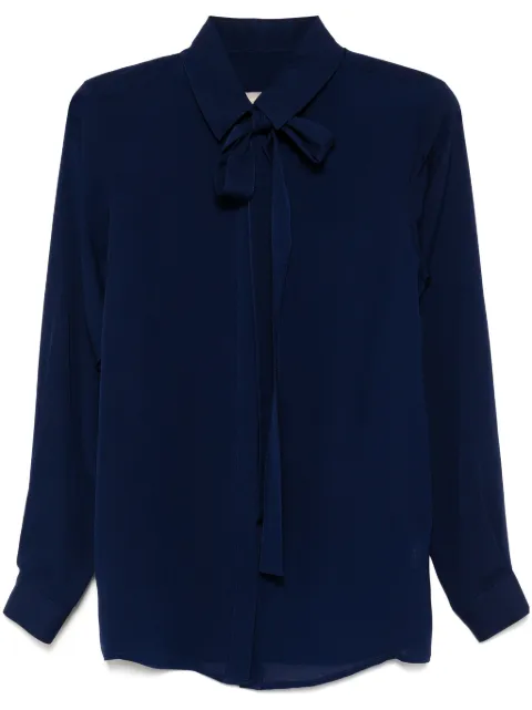 Elie Saab silk shirt Blue SH000NR25SI001