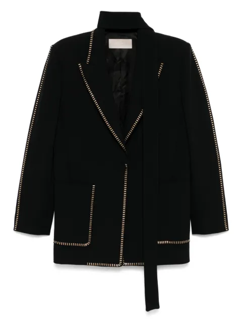 Elie Saab stud-embellished blazer Black J0033ER25CS001