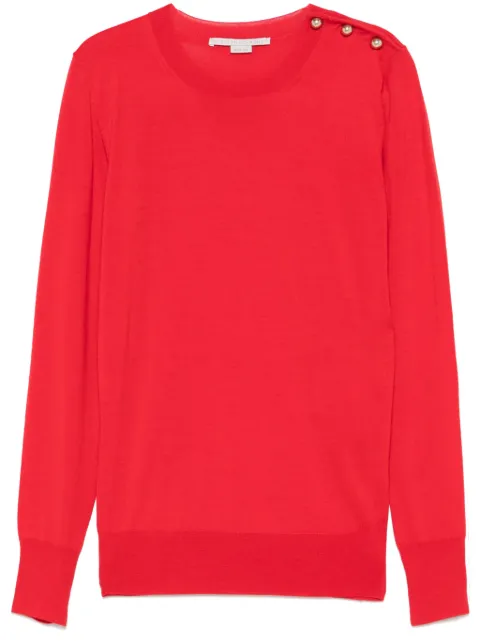 Stella McCartney fine-knit top Red 6K07923S2500