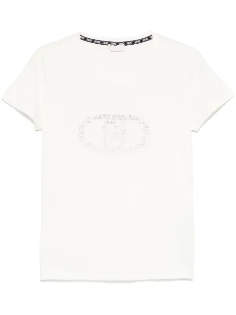 LIU JO logo-appliqué T-shirt White TA5173JS003