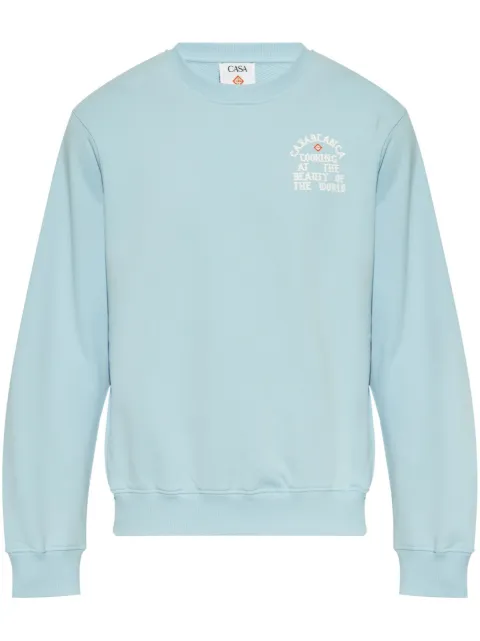 Casablanca The Beauty Of The World sweatshirt Blue MS25JTP293