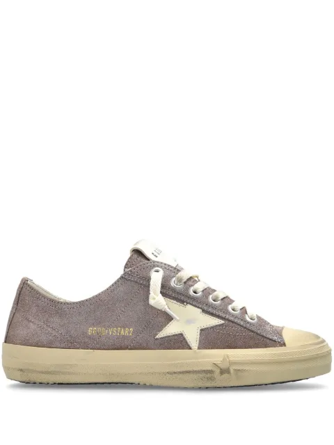 Golden Goose V-Star sneakers in metallic suede with leather star Purple GWF00129F006549