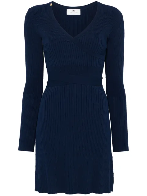 Elisabetta Franchi knitted mini dress Blue AM14T51E2