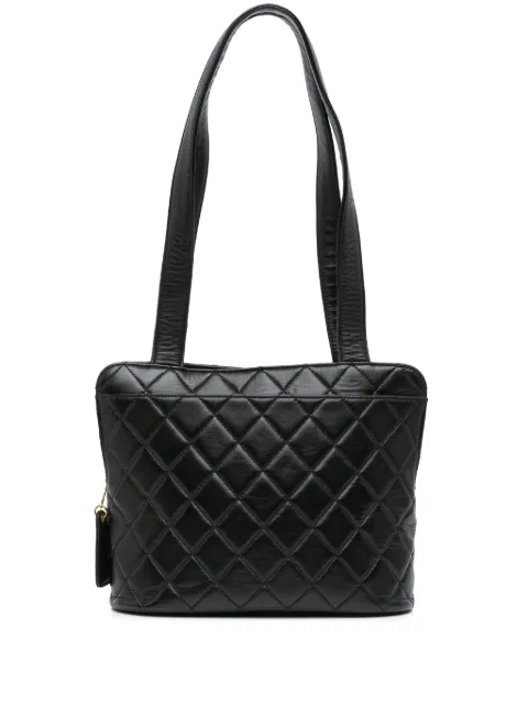 CHANEL Pre-Owned 1996-1997 Quilted Lambskin shoulder bag Black JSQ3F8GR65JDX26A