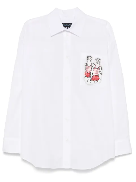 MSGM x Luke Edward Hall Sailors in Love shirt White 3841MDE26X257100