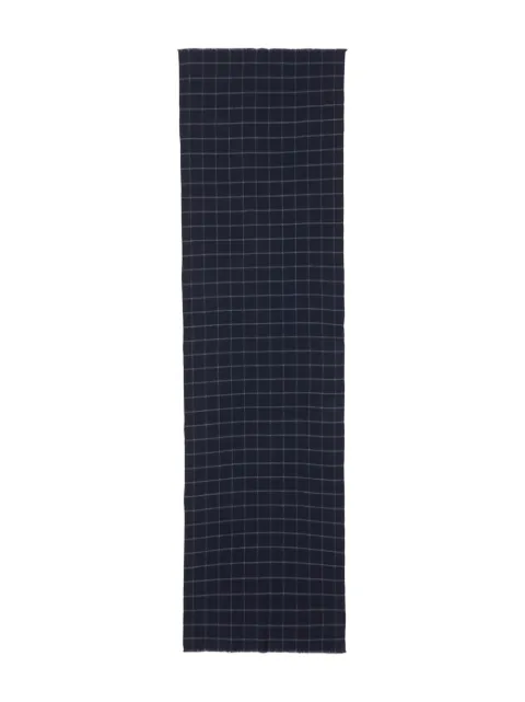 Fedeli check-pattern scarf Blue SCIARPAMODACASH