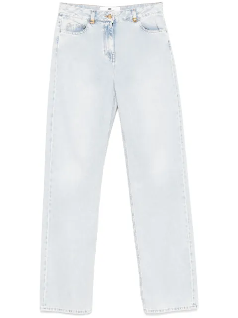 Elisabetta Franchi logo-detailed wide jeans Blue PJ94I51E2