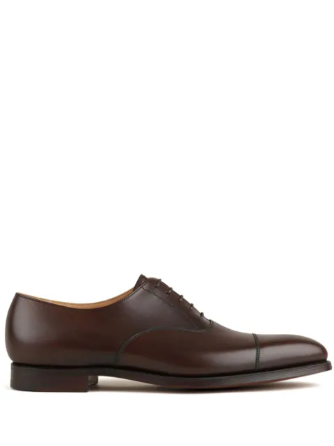 Crockett & Jones leather oxford shoes Brown 505714B
