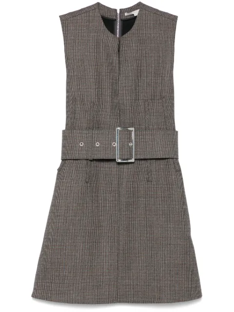 Stella McCartney houndstooth mini dress Grey 6A05103EJ790