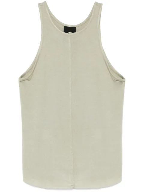 Thom Krom fine-ribbed tank top Green WTS560