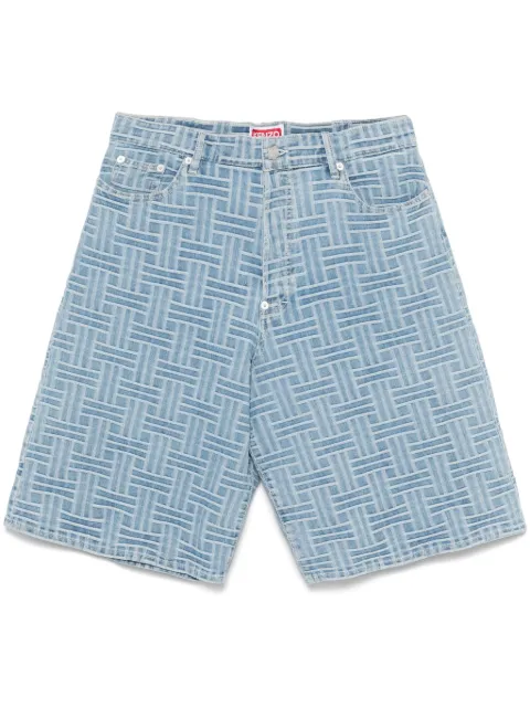 Kenzo weave denim shorts Blue FF55DS3396J4