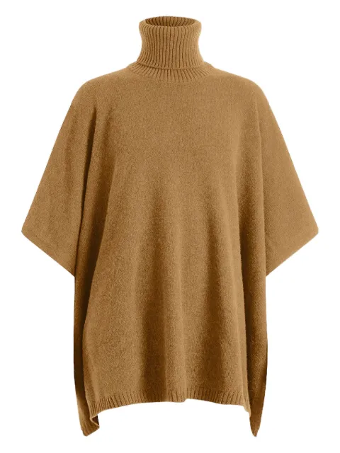 LINNEA LUND Angela turtleneck poncho Brown ANGELA