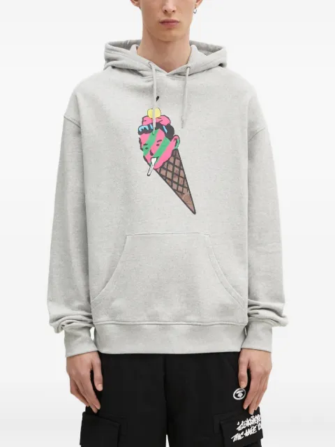 ICECREAM ice-cream cone-print hoodie Grey IC24487