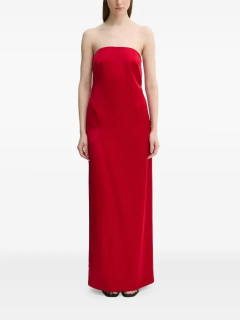 A.L.C. strapless satin maxi dress Red 6DRES02534