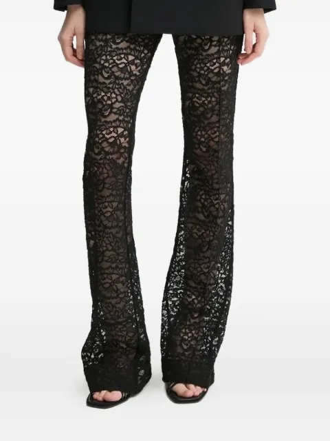 A.L.C. lace flare-leg trousers Black 2PANT01112