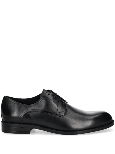 BOSS leather derby shoes with stitching details Black 50541701