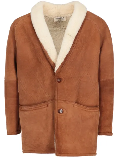 A.N.G.E.L.O. Vintage Cult 1980s leather coat Brown AN600PM