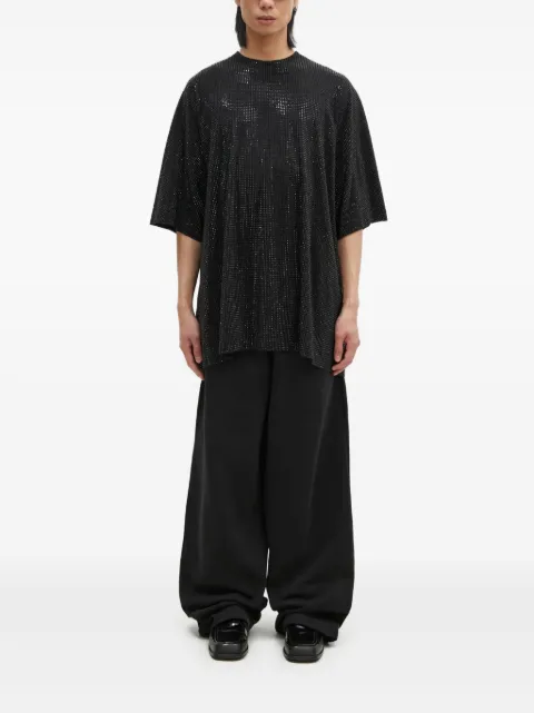 VETEMENTS rhinestone-embellished T-shirt Black UA66TR900B