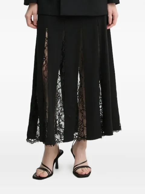 A.L.C. lace-insert midi skirt Black 3SKRT00611