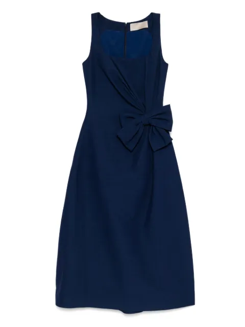 Elie Saab bow-detail midi dress Blue D0538NR25OT001
