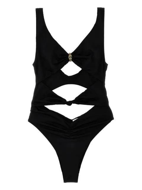 Elisabetta Franchi knot-detail swimsuit Black CS73B51E2