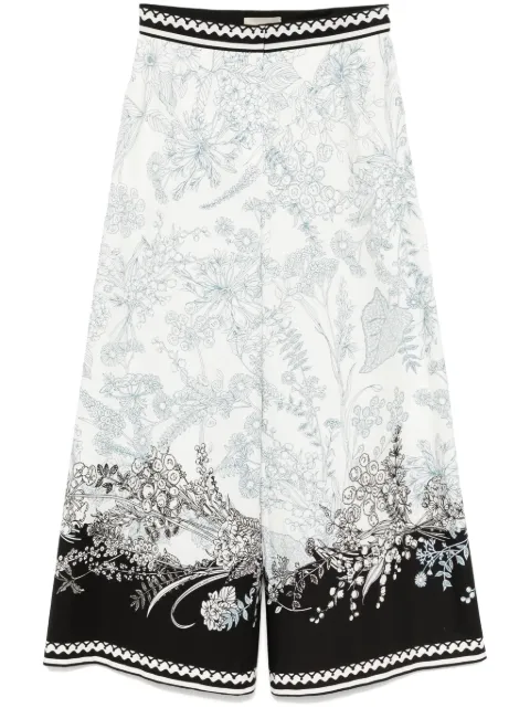 Elie Saab printed cotton pants White P0078PR25PO008