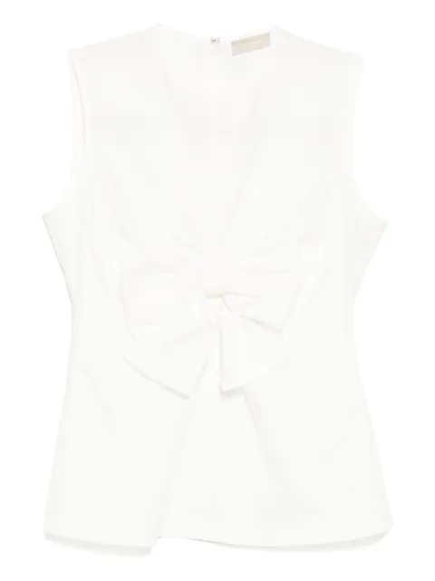Elie Saab poplin top Neutrals TO171NR25PO009