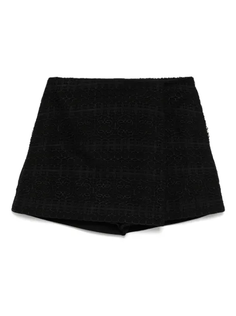 Elie Saab Macramé shorts Black P0087NR25OTM01