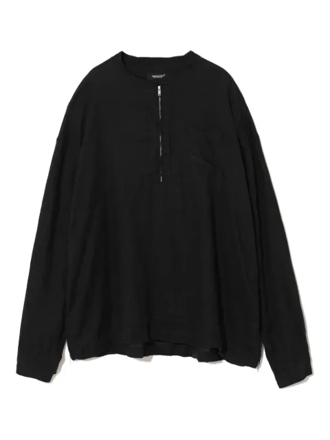 Undercover zip-front linen top Black UC1E4410