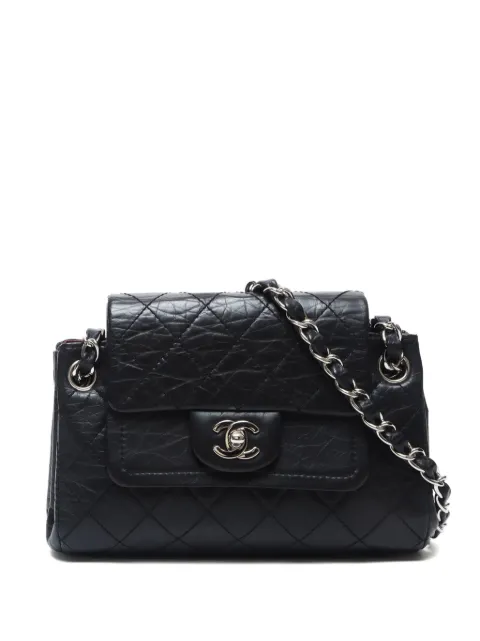 CHANEL Pre-Owned 2005-2006 CC quilted shoulder bag Black FF11682
