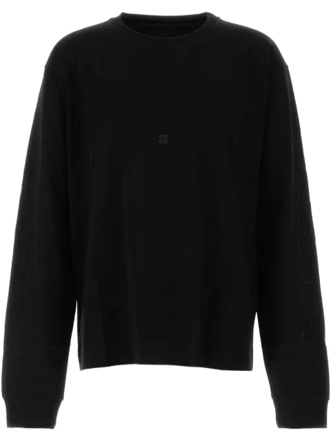 Givenchy flame-graphic T-shirt Black BM71KP3YJY