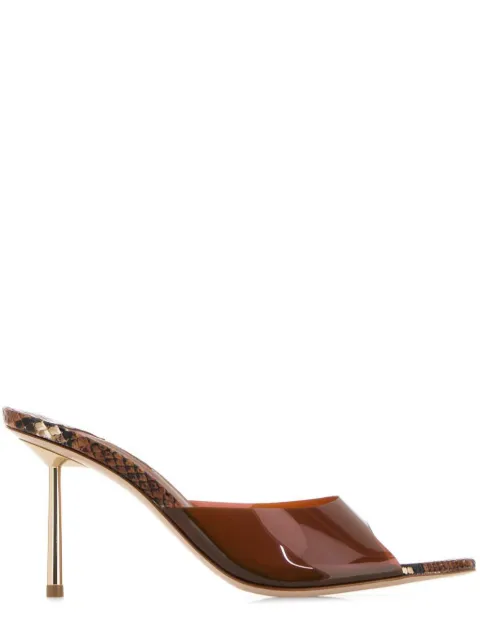 Le Silla 90mm Bella mules Brown 6613B080BMPXDUR