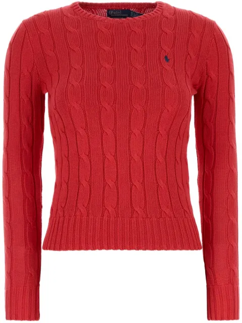 Polo Ralph Lauren cable-knit cotton sweater Red 211891640029