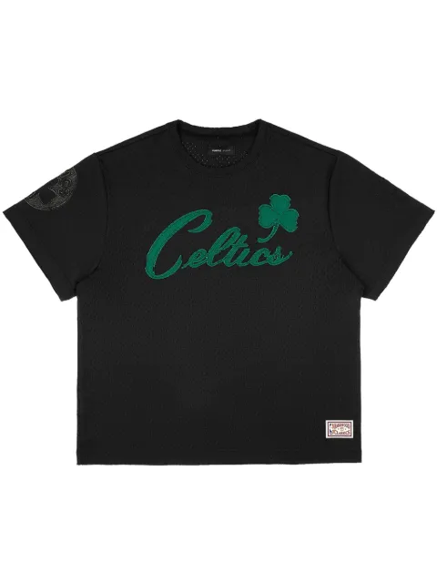 Purple Brand Boston Celtics mesh T-shirt Black P142MNNC824