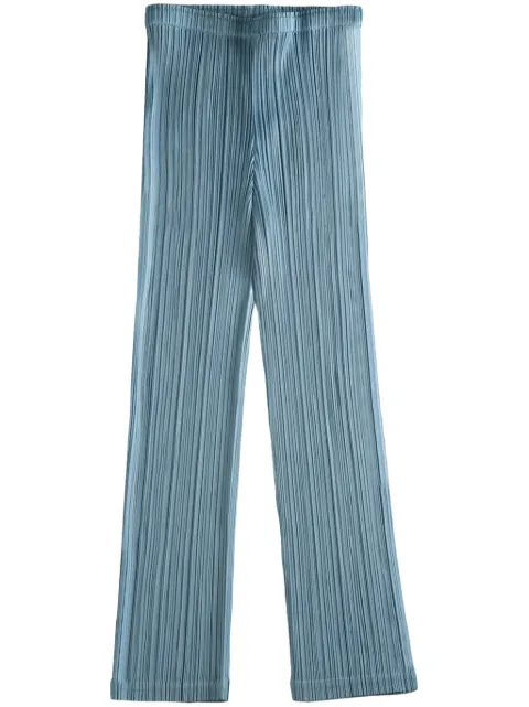Pleats Please Issey Miyake pleated trousers Blue PP56JF115