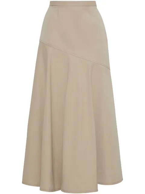 Adam Lippes Tess midi skirt Neutrals S25417CT