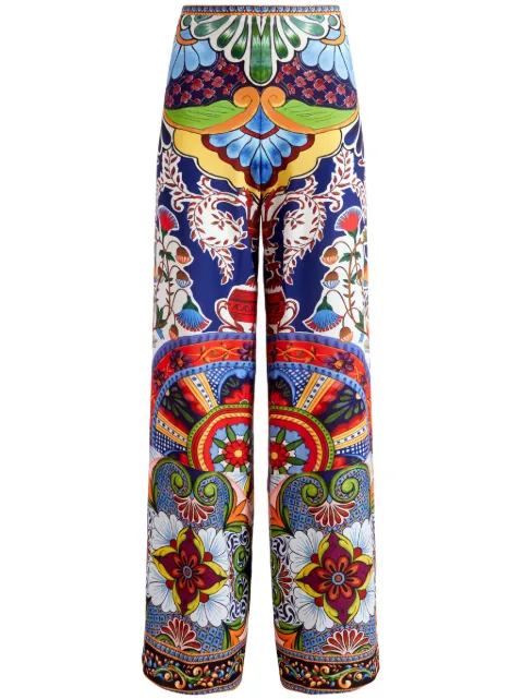 alice + olivia Athena Pants in multicolor polyester Blue CC502P78114