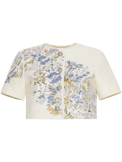 Adam Lippes embroidered cotton jacket Neutrals S25808TD