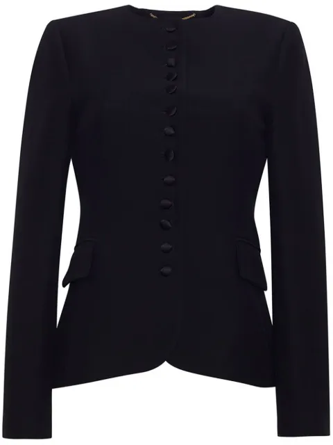 Adam Lippes Marin fitted jacket Black S25813SW