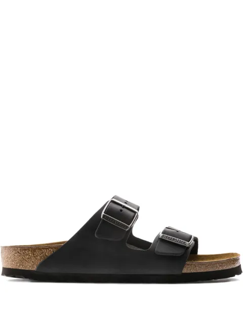 Birkenstock Arizona oiled-leather two-strap sandals Brown 552111